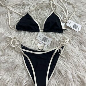 L*Space Black and White Bikini Set NWT